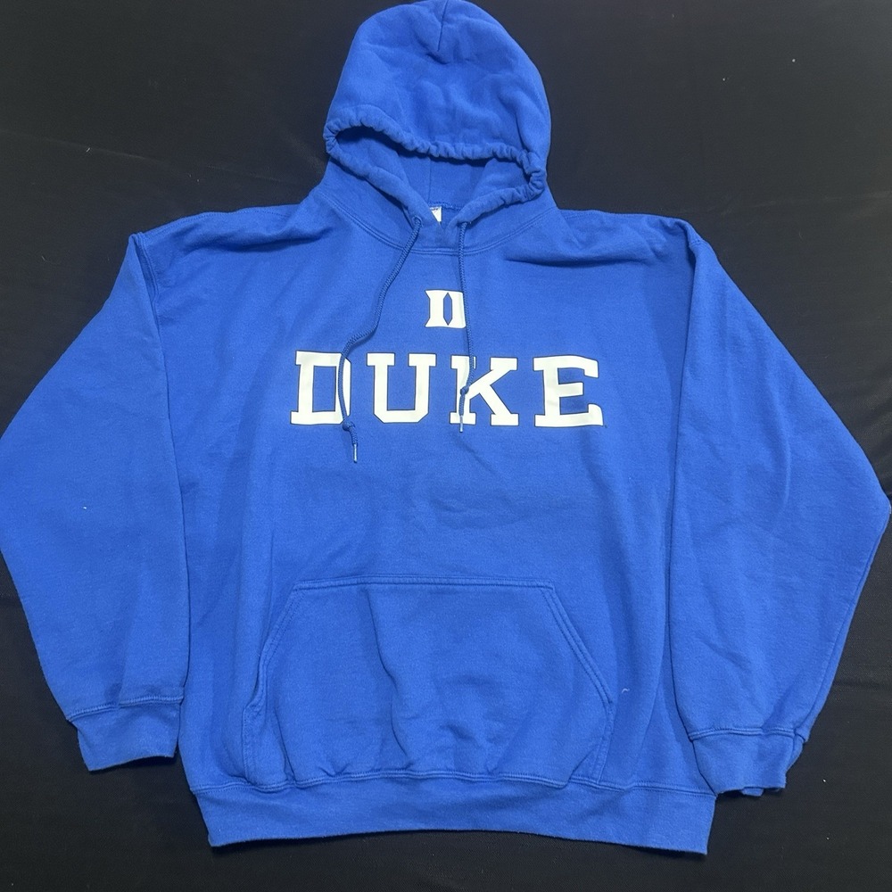 Duke University Hoodie Sweatshirt Adult  XL Gildan Blue